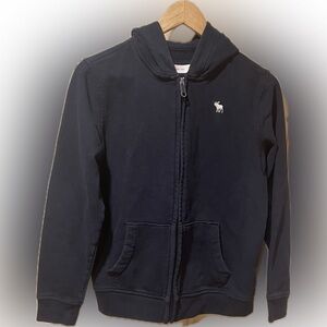 Abercrombie Kids Black Zip-Up Hoodie